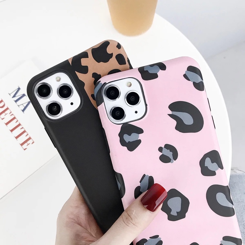 iPhone Case X XS XR Max 11 Pro Pink Leopard - Picture 3 of 6